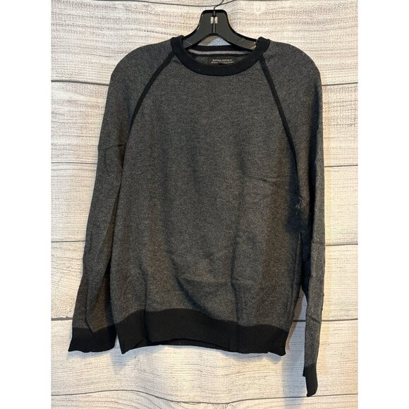 Banana Republic Mens Gray Raglan Sweater M - Picture 1 of 4